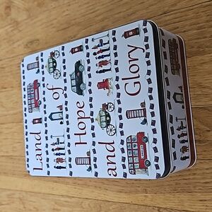 British biscuit tin Land of Hope and Glory